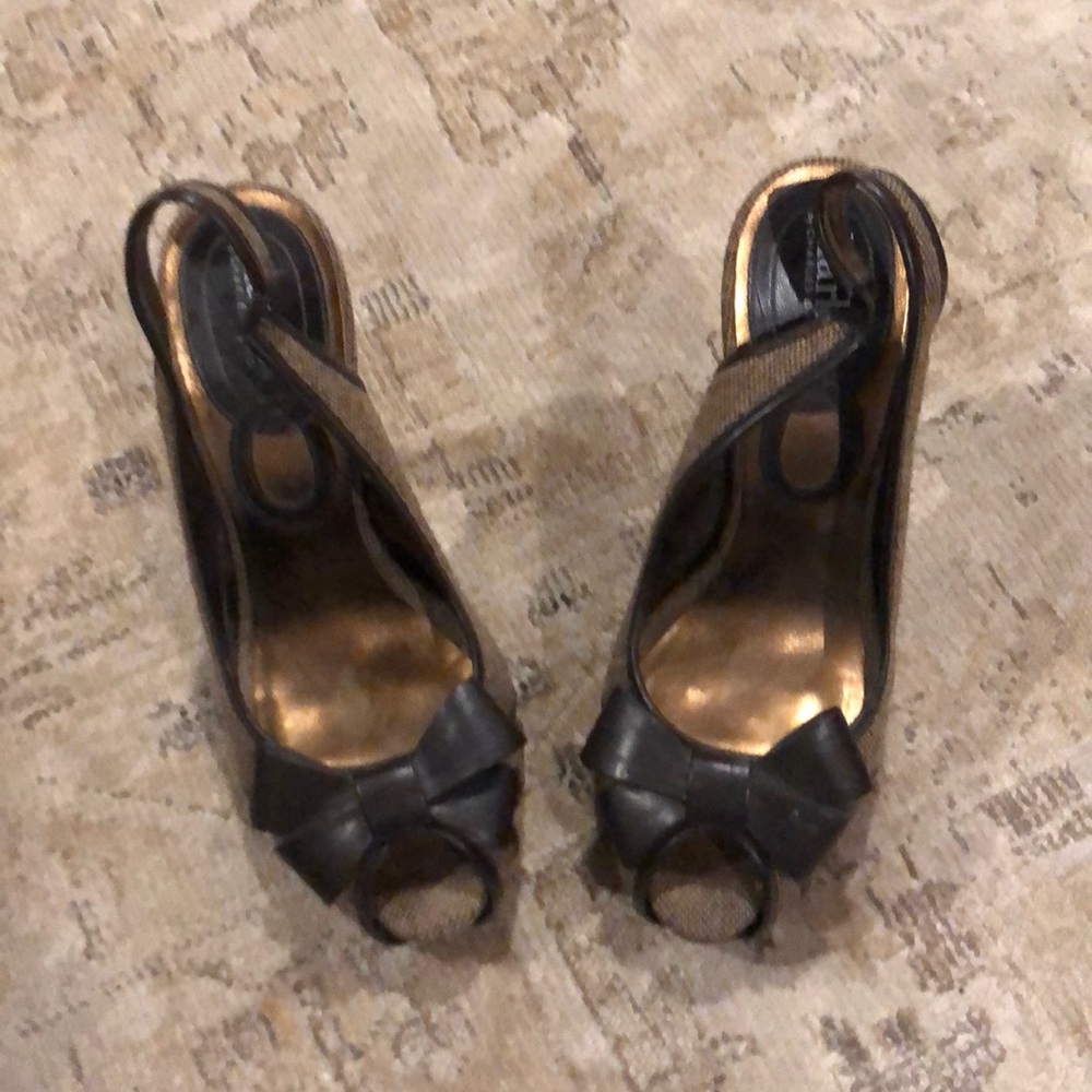 Tweed and leather Charles David